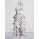 Layered Pleated Polka-Dot Ruffle Trim Split-Joint Three-Dimensional Flower Zipper High Waisted Sleeveless Spaghetti-Neck Midi Dresses Layered Pleated Polka-Dot Ruffle Trim Split-Joint Three-Dimensional Flower Zipper High Waisted Sleeveless Spaghetti-Neck Midi Dresses
