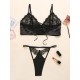 Hollow Bandage Split Lingerie Set Hollow Bandage Split Lingerie Set