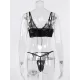 Hollow Bandage Split Lingerie Set Hollow Bandage Split Lingerie Set