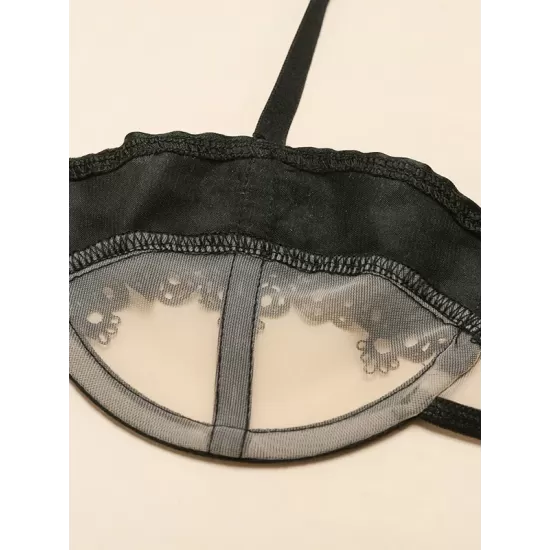 Sexy Lace Hollow Split-Joint Split Erotic Lingerie Sexy Lace Hollow Split-Joint Split Erotic Lingerie