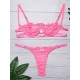 Eyelash Lace Underwired Split Sexy Lingerie Eyelash Lace Underwired Split Sexy Lingerie