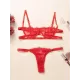 Eyelash Lace Underwired Split Sexy Lingerie Eyelash Lace Underwired Split Sexy Lingerie