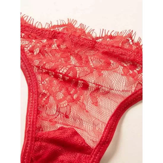 Eyelash Lace Underwired Split Sexy Lingerie Eyelash Lace Underwired Split Sexy Lingerie