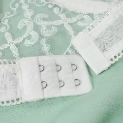 Sweet Floral Lace Underwired Bandeau Split Lingerie