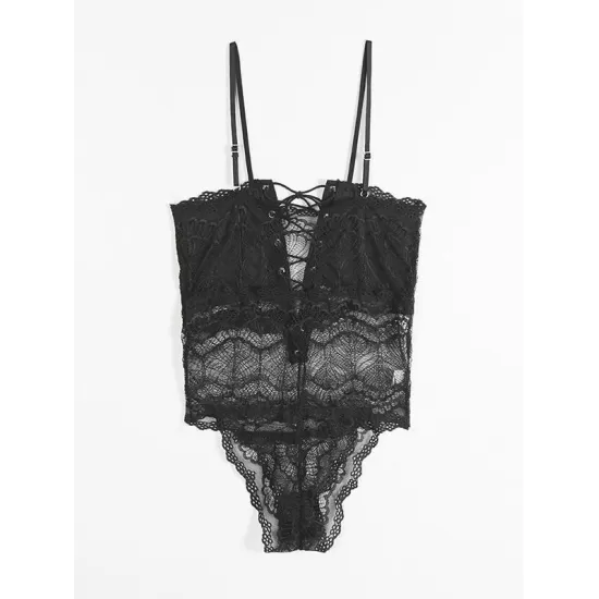Split-Joint Bandage One-Piece Teddy Lingerie Split-Joint Bandage One-Piece Teddy Lingerie