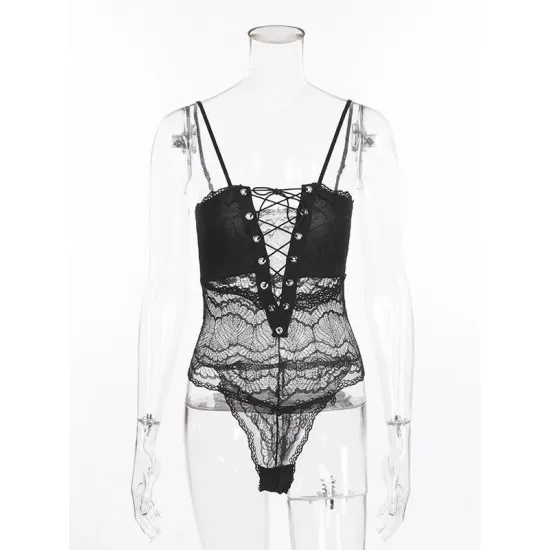 Split-Joint Bandage One-Piece Teddy Lingerie Split-Joint Bandage One-Piece Teddy Lingerie