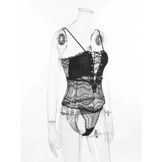 Split-Joint Bandage One-Piece Teddy Lingerie Split-Joint Bandage One-Piece Teddy Lingerie
