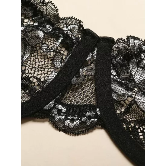 Sexy Embroidered Underwired Bandage Erotic Lingerie Sexy Embroidered Underwired Bandage Erotic Lingerie