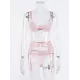 Sexy Lace Split-Joint Underwired Three-Piece Lingerie Set Sexy Lace Split-Joint Underwired Three-Piece Lingerie Set