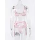 Sexy Lace Split-Joint Underwired Three-Piece Lingerie Set Sexy Lace Split-Joint Underwired Three-Piece Lingerie Set