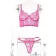 Sexy Floral Lace Underwired Bandeau Split Lingerie Sexy Floral Lace Underwired Bandeau Split Lingerie