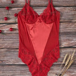 Lace Split-Joint Teddy