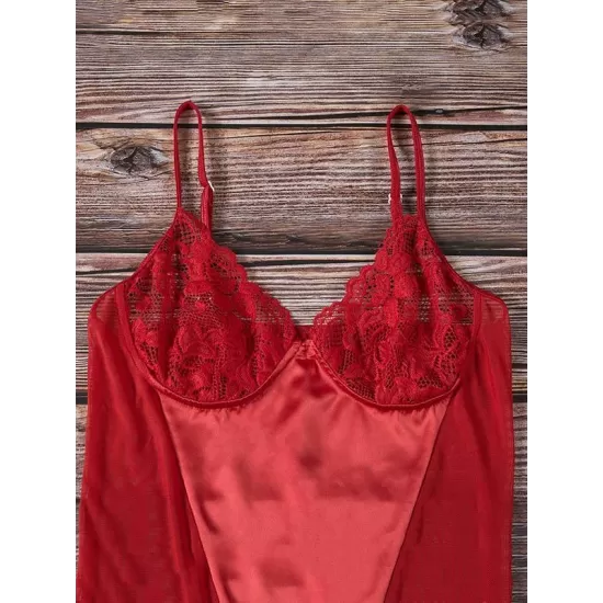 Lace Split-Joint Teddy Lace Split-Joint Teddy