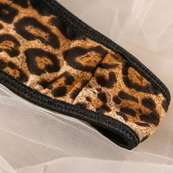 Sexy Leopard Print Hollow Bandage Erotic Lingerie