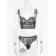 Sexy Lace Hollow Underwired Split Erotic Lingerie Sexy Lace Hollow Underwired Split Erotic Lingerie