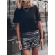 Elastics Pleated Shiny Bodycon Skinny Skirts Elastics Pleated Shiny Bodycon Skinny Skirts