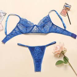 Lace See-Through Underwired Erotic Lingerie