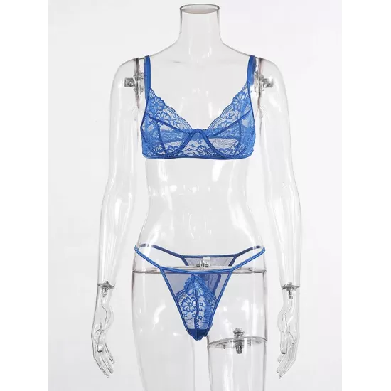 Lace See-Through Underwired Erotic Lingerie Lace See-Through Underwired Erotic Lingerie