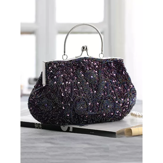 Vintage Evening Beaded Sequined Handbag Vintage Evening Beaded Sequined Handbag