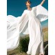White V-Neck Evening Dress White V-Neck Evening Dress