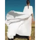 White V-Neck Evening Dress White V-Neck Evening Dress