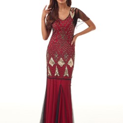 Formal Mermaid Sequined Maxi Dresses Evening Dresses