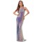 Halter Split Side Sequins Evening Dress