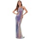 Halter Split Side Sequins Evening Dress Halter Split Side Sequins Evening Dress