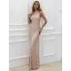 Evening Sleeveless Wrap Sequined Dress Evening Sleeveless Wrap Sequined Dress