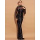 Evening Wrap Striped Embroidered Dress Evening Wrap Striped Embroidered Dress