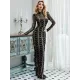 Evening Wrap Striped Embroidered Dress Evening Wrap Striped Embroidered Dress