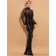 Evening Wrap Striped Embroidered Dress Evening Wrap Striped Embroidered Dress