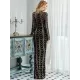 Evening Wrap Striped Embroidered Dress Evening Wrap Striped Embroidered Dress