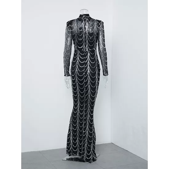 Evening Wrap Striped Embroidered Dress Evening Wrap Striped Embroidered Dress