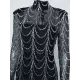 Evening Wrap Striped Embroidered Dress Evening Wrap Striped Embroidered Dress
