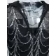 Evening Wrap Striped Embroidered Dress Evening Wrap Striped Embroidered Dress