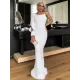 Evening Wrap Embroidered Off-The-Shoulder Dress Evening Wrap Embroidered Off-The-Shoulder Dress