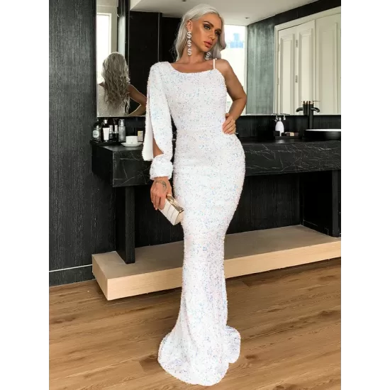 Evening Wrap Embroidered Off-The-Shoulder Dress Evening Wrap Embroidered Off-The-Shoulder Dress
