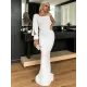 Evening Wrap Embroidered Off-The-Shoulder Dress Evening Wrap Embroidered Off-The-Shoulder Dress
