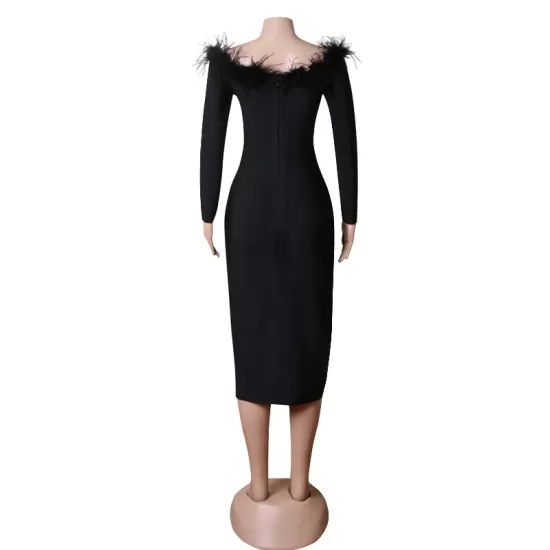 Evening Wrap Solid Color Patchwork One-Shoulder Dress Evening Wrap Solid Color Patchwork One-Shoulder Dress