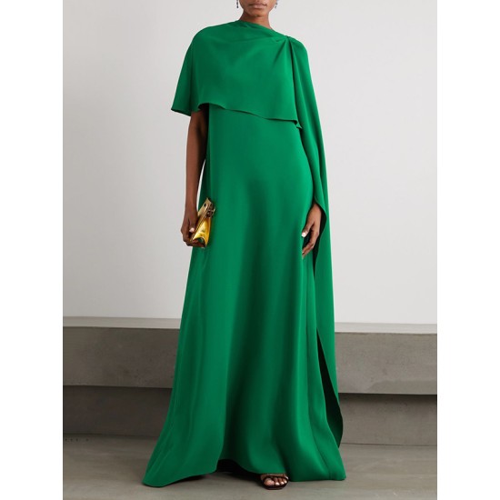 Loose Asymmetric Solid Color Maxi Dresses Loose Asymmetric Solid Color Maxi Dresses