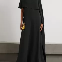 Loose Asymmetric Solid Color Maxi Dresses