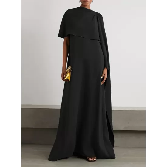 Loose Asymmetric Solid Color Maxi Dresses Loose Asymmetric Solid Color Maxi Dresses