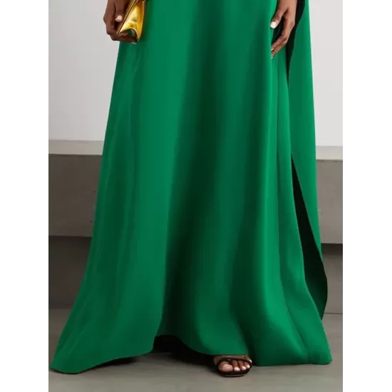 Loose Asymmetric Solid Color Maxi Dresses Loose Asymmetric Solid Color Maxi Dresses