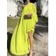 Irregularity Loose Pleated Solid Color One-Shoulder Maxi Dresses Irregularity Loose Pleated Solid Color One-Shoulder Maxi Dresses