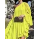 Irregularity Loose Pleated Solid Color One-Shoulder Maxi Dresses Irregularity Loose Pleated Solid Color One-Shoulder Maxi Dresses
