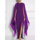 Loose Solid Color Round-Neck Maxi Dresses Loose Solid Color Round-Neck Maxi Dresses