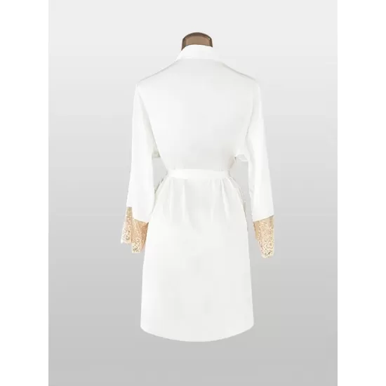 Breathable Flexible Smooth Split-Joint Long Sleeves Loose Deep V-Neck Robes Breathable Flexible Smooth Split-Joint Long Sleeves Loose Deep V-Neck Robes