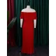 Wrap Pleated Solid Color Off-The-Shoulder Evening Dresses Wrap Pleated Solid Color Off-The-Shoulder Evening Dresses