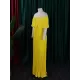 Wrap Pleated Solid Color Off-The-Shoulder Evening Dresses Wrap Pleated Solid Color Off-The-Shoulder Evening Dresses